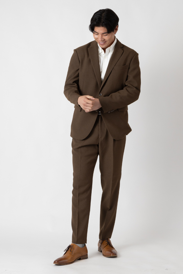 ECOダブルフェイスウェザー ストレッチ セットアップスーツ